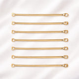 50pcs Pkg. Eye Pin Connector 50mm – Gold Tone Jewelry Making Finding