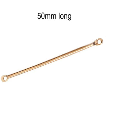 50pcs Pkg. Eye Pin Connector 50mm – Gold Tone Jewelry Making Finding