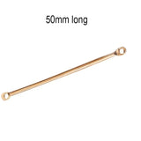 50pcs Pkg. Eye Pin Connector 50mm – Gold Tone Jewelry Making Finding