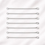 50pcs Pkg. Eye Pin Connector 50mm – Silver Tone Jewelry Making Finding