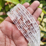 Per Line Crystal Clear Glass Cube Beads Sold Per line about 45~46 beads in size about 9mm