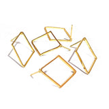 5 Pairs Ear Stud Tops 22k Gold Plated quality earring making Size about 20x25mm