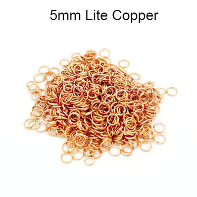 1000 Pcs Pkg. 5mm Copper jump ring stainless steel materials