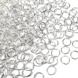100pcs 6mm Jump Rings – Brass Material, 925 Silver Plated, Durable Plating for Jewelry Making
