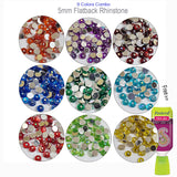 4500+ 5mm size Flatback Silver Dotted Acrylic Rhinestone for art and crafts work