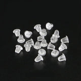 200 PIECES PACK' Soft Silicone Earring Backings For DIY Jewelry Making