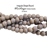 Per Line, Vintage look, mauve color manmade glass beads for tribal jewelry making