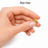50 Pcs Small Candy Love Beads | Gold Oxidized Alloy Spacer Beads for Jewelry Making