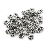 100 Pcs Pkg. Metal Oxidized Fine quality Jewelry making beads in Size About 6 Milimeters