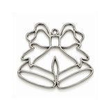 5Pcs Pack Stainless Steel Plated Butterfly Bezel Charm Pendant 39x44mm