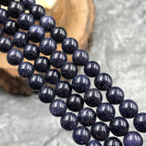 8 MM BLUE SUNSTONE BEADS ROUND ABOUT 46~47 BEADS