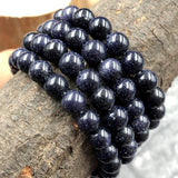 8 MM BLUE SUNSTONE BEADS ROUND ABOUT 46~47 BEADS