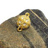 1 PIECE PACK' 10x15 MM STONE STUDDED MAGNETIC CLASPS