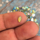 500 Pcs Boat Shape Acrylic Rhinestones Flat Back