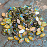 500 Pcs Boat Shape Acrylic Rhinestones Flat Back