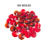 10 PIECES PACK' 5x10 MM APPROX' NO HOLE' GLASS CRYSTAL