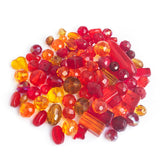 50 GRAMS PACK' MIX PACK OF MULTI FACETED FANCY GLASS CRYSTAL BEADS