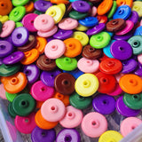 50 GRAMS PACK' 10 MM APPROX SIZE'  FLAT BUTTON BEADS' SUPER FINE QUALITY MIX PACK OF ACRYLIC BEADS