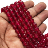 AGATE' 8 MM ROUND BEADS FACETED' 44-46 BEADS APPROX SOLD BY PER LINE PACK