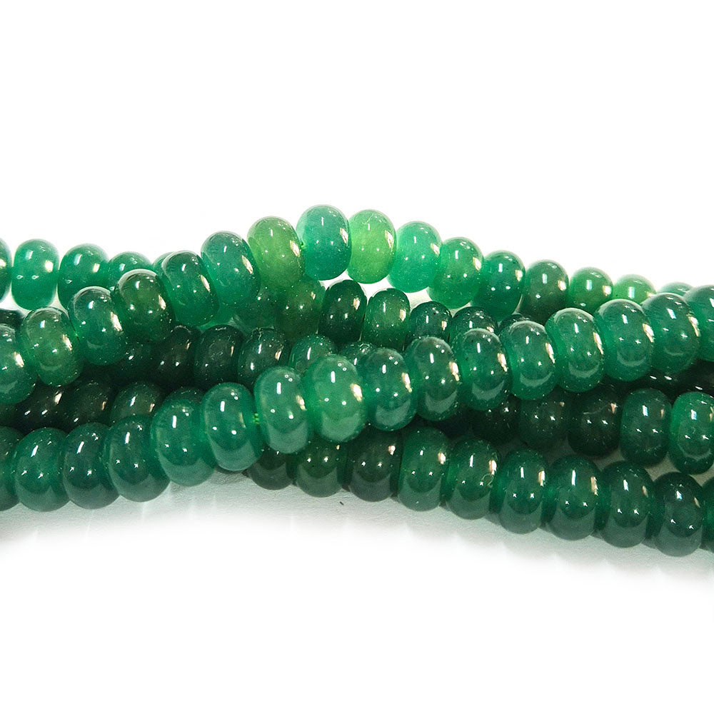 8x5mm Smooth Rondelle Agate Beads with rich natural color and polished finish. Perfect for bracelets, necklaces, and all jewelry making projects. Ideal for designers and DIY creators. Sold Per Line, approx 74~75 beads
