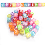 200pcs, Alphabet, Cube Shape, DIY Beads, best for bracelet making