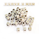 200pcs, Alphabet, Cube Shape, DIY Beads, best for bracelet making