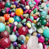 50 PIECES MIX PACK OF ASSORTED GEMSTONE SEMI PRECIOUS BEADS