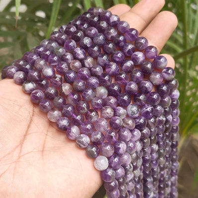 AAA QUALITY AMETHYST' 1 STRING/LINE PACK OF 8 MM 45-46 BEADS APPROX