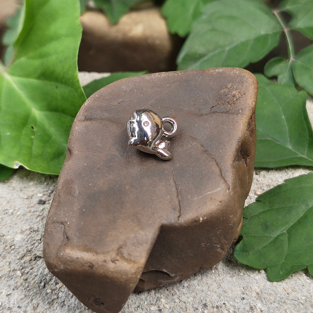 1 PIECE PACK' APPROX 10 MM SIZE 'DOLPHIN STAINLESS STEEL ELEGANCE MINI CHARMS