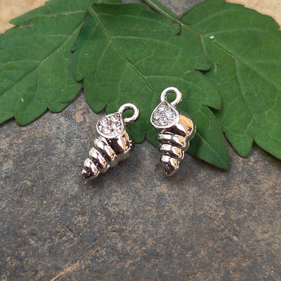 1 PIECE PACK' APPROX 12x5 MM SIZE 'SHELL STAINLESS STEEL ELEGANCE MINI CHARMS