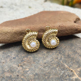 1 PIECE PACK' APPROX 14x10 MM SIZE ' FOSSIL STAINLESS STEEL ELEGANCE MINI CHARMS