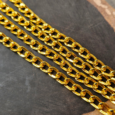 85 Cm Long' Best Quality 7x10 mm very thin gold plated chain for jewelry making