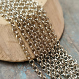 1 Piece Pack of 85 Cm Long' Best Quality 4 mm Rhodium Silver plated chain for jewelry makin