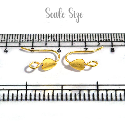 10 PAIRS PACK (20 PIECES) DESIGNER HEART EAR HOOKS