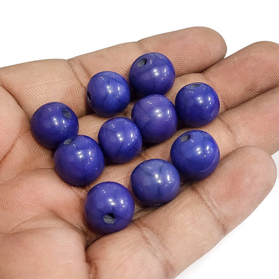 10 Pcs Pack Size about 12mm,Round, Resin Beads