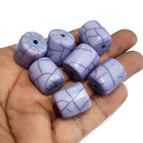 10 Pcs Pack Size about 18x18mm,Tube, Resin Beads