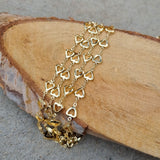 1 Meter Pack' Gold Plated Italian Fancy Chain for jewelry making