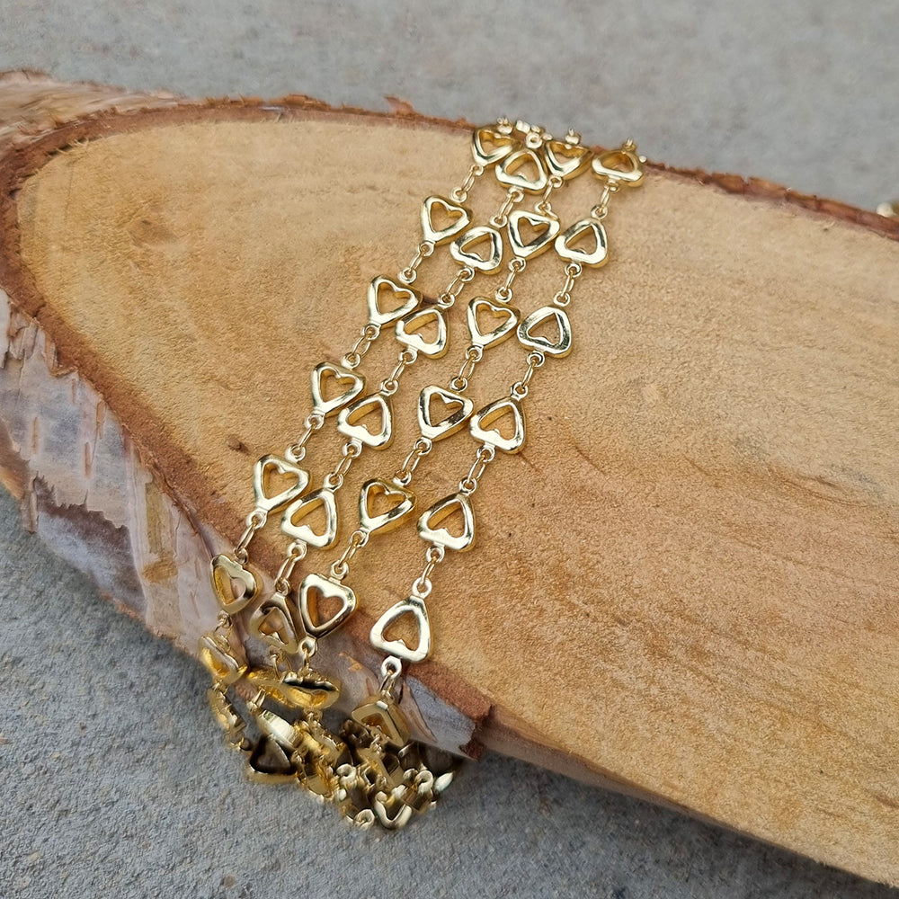 1 Meter Pack' Gold Plated Italian Fancy Chain for jewelry making