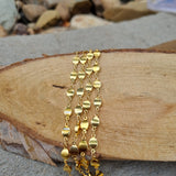 1 Meter Pack' Gold Plated Italian Fancy Chain for jewelry making