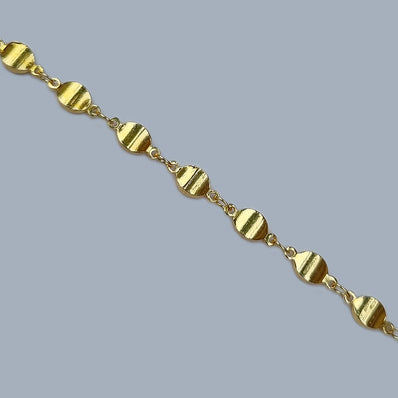 1 Meter Pack' Gold Plated Italian Fancy Chain for jewelry making