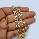1 Meter Pack' Gold Plated Italian Fancy Chain for jewelry making