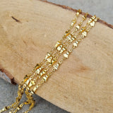 1 Meter Pack' Gold Plated Italian Fancy Chain for jewelry making