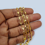 1 Meter Pack' Gold Plated Italian Fancy Chain for jewelry making