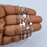 1 Meter Pack' Silver Plated Italian Fancy Chain for jewelry making