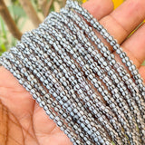 1 LINE/STRING PACK' SIZE APPROX' 4 MM' HANDMADE CHEVRON GLASS BEADS