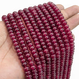 Natural Rani Agate Rondelle Gemstone Beads 5x8mm | Approx. 74-75 Beads Per Strand | Jewelry Making Supplies