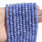 Natural Blue Aventurine Rondelle Gemstone Beads 5x8mm | Approx. 74-75 Beads Per Strand | Jewelry Making Supplies
