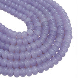 Natural Lavender Quartz Rondelle Gemstone Beads 5x8mm | Approx. 74-75 Beads Per Strand | Jewelry Making Supplies