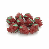 2 Pcs Handmade Raspberry beads for jewelry making in size about 18x20mm