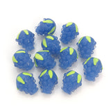 2 Pcs Handmade Raspberry beads for jewelry making in size about 18x20mm